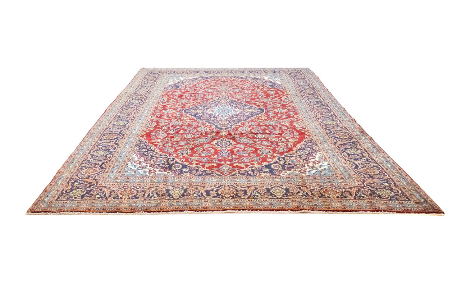 Alfombra persa - Keshan - 383 x 246 cm - rojo