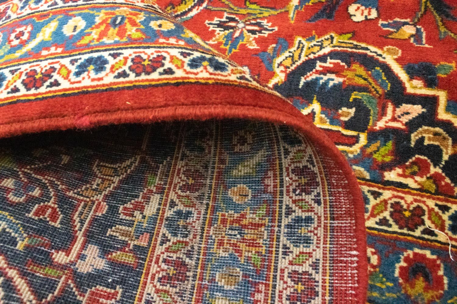 Alfombra persa - Keshan - 410 x 310 cm - rojo