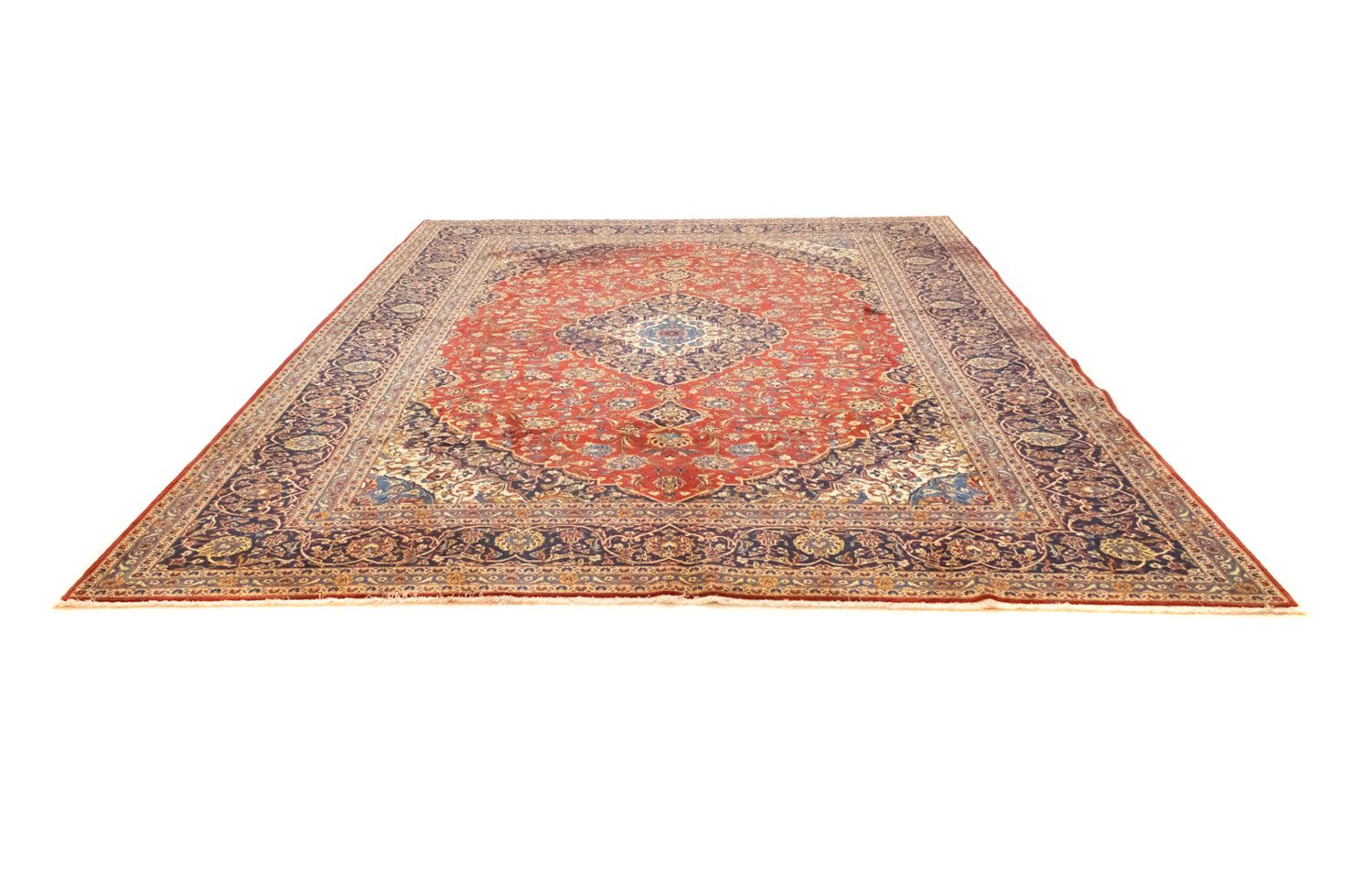 Alfombra persa - Keshan - 410 x 310 cm - rojo