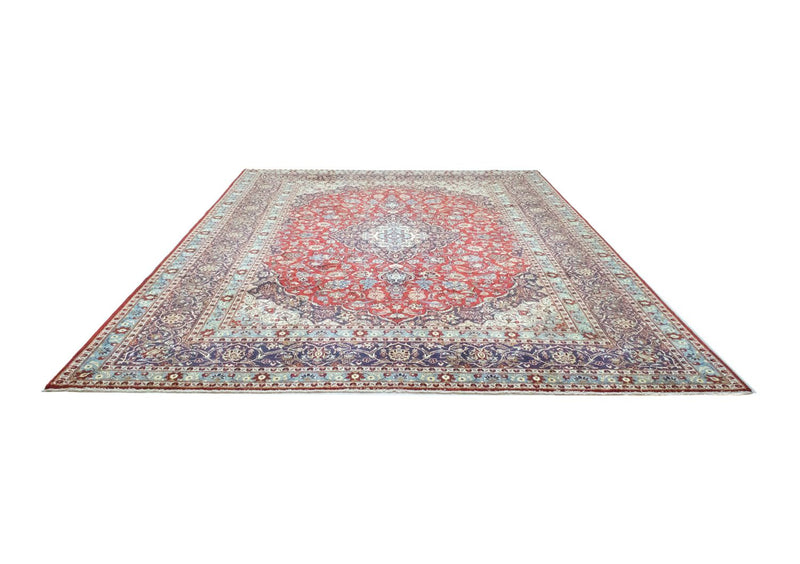 Alfombra persa - Keshan - 384 x 280 cm - rojo
