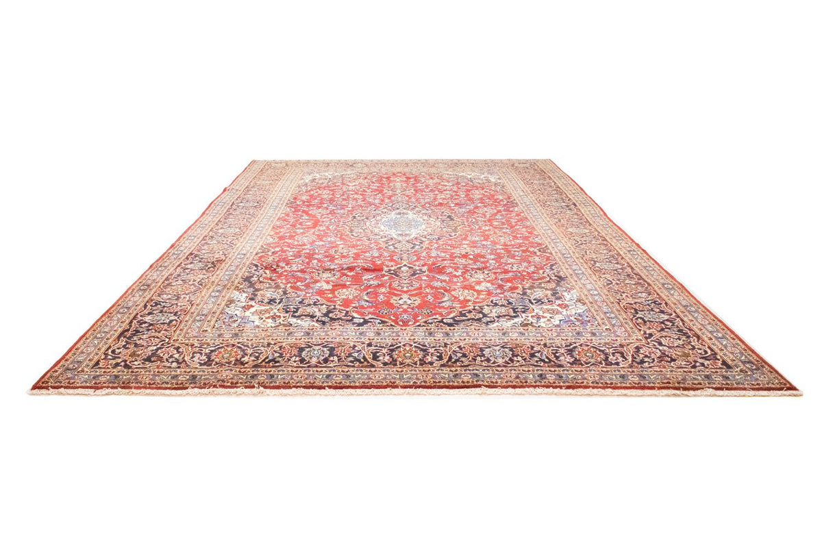 Alfombra persa - Keshan - 420 x 291 cm - rojo
