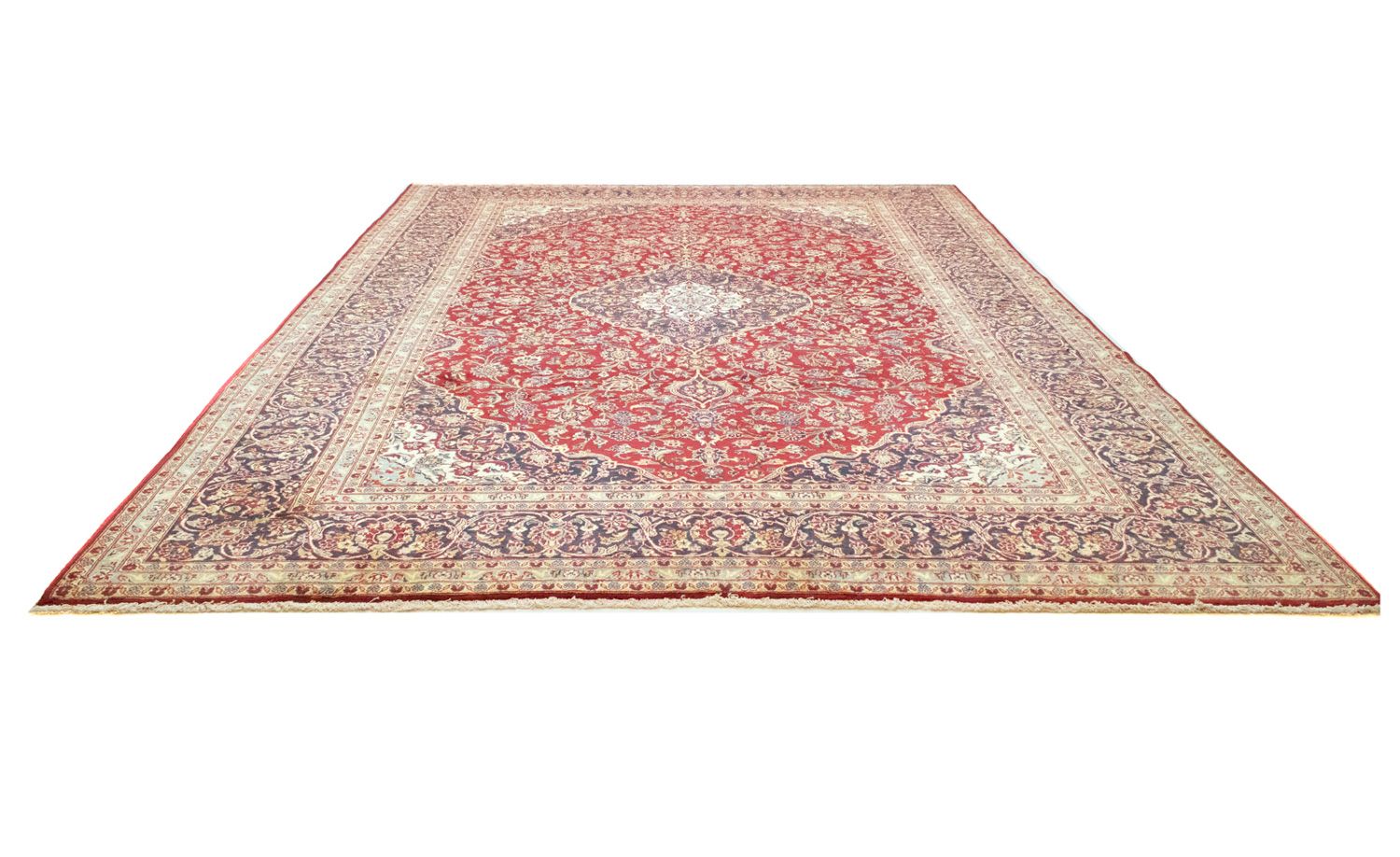 Alfombra persa - Keshan - 412 x 300 cm - rojo