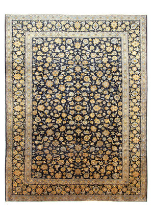 Alfombra persa - Keshan - 410 x 311 cm - azul