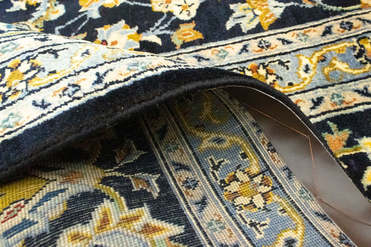 Alfombra persa - Keshan - 410 x 311 cm - azul