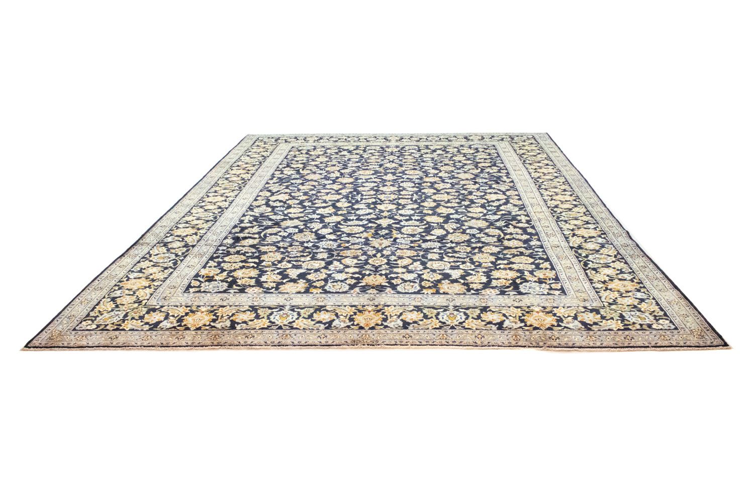 Alfombra persa - Keshan - 410 x 311 cm - azul