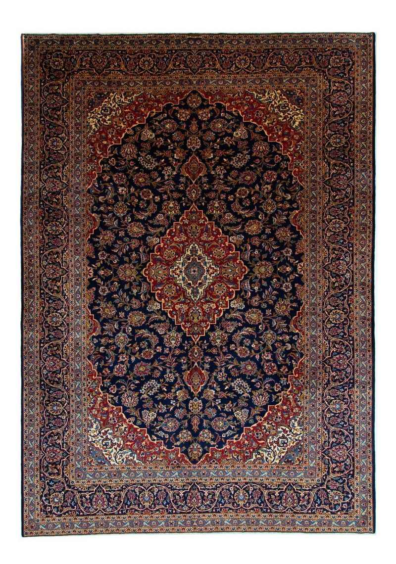 Alfombra persa - Keshan - 419 x 298 cm - azul