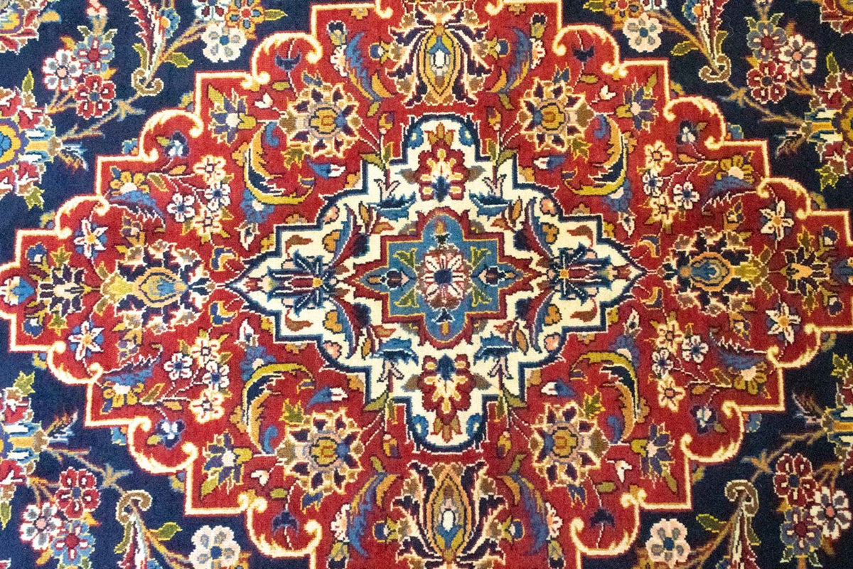 Alfombra persa - Keshan - 419 x 298 cm - azul