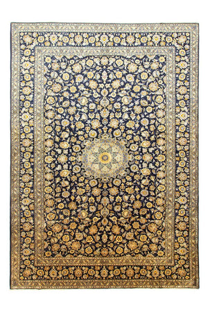 Alfombra persa - Keshan - 431 x 308 cm - azul