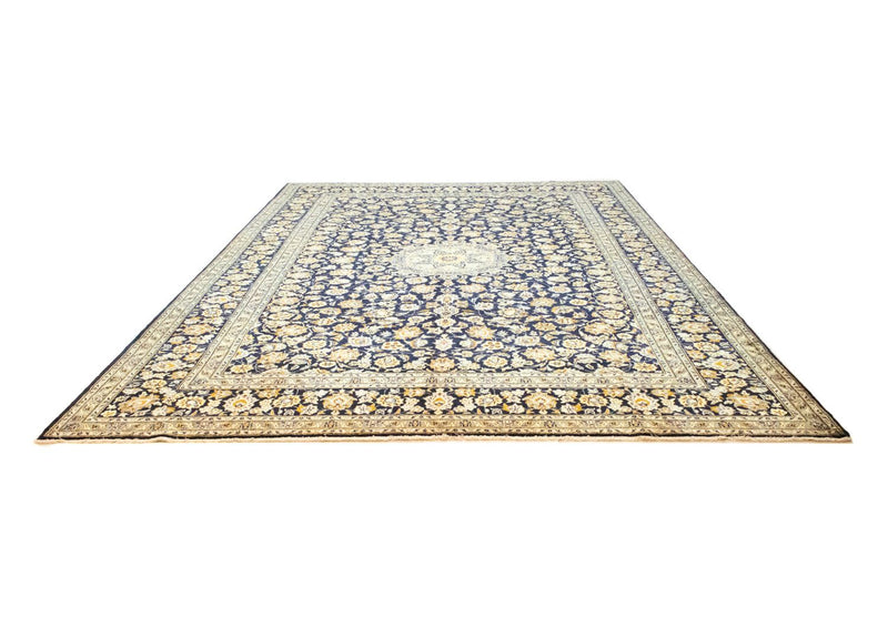 Alfombra persa - Keshan - 431 x 308 cm - azul