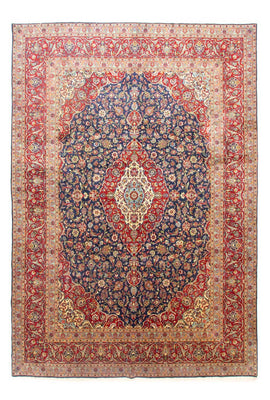 Alfombra persa - Keshan - 433 x 300 cm - azul