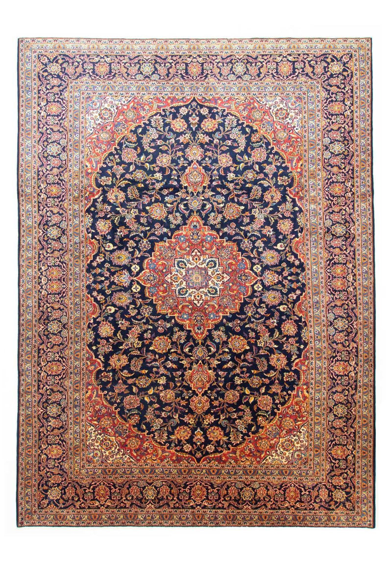 Alfombra persa - Keshan - 396 x 287 cm - azul