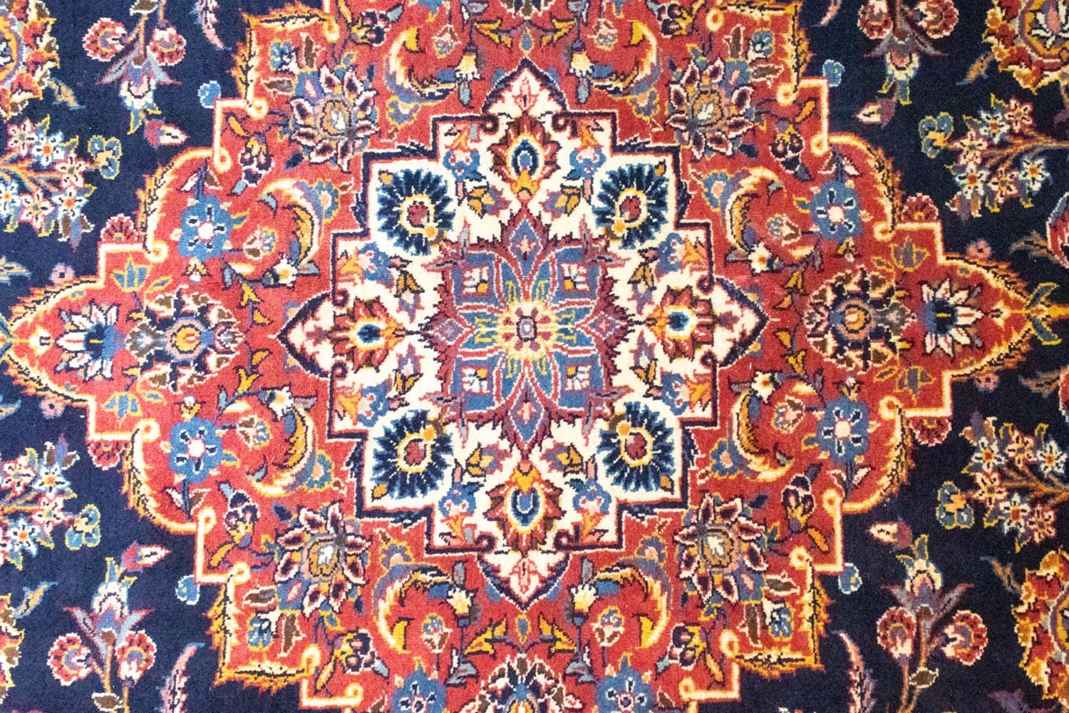 Alfombra persa - Keshan - 396 x 287 cm - azul