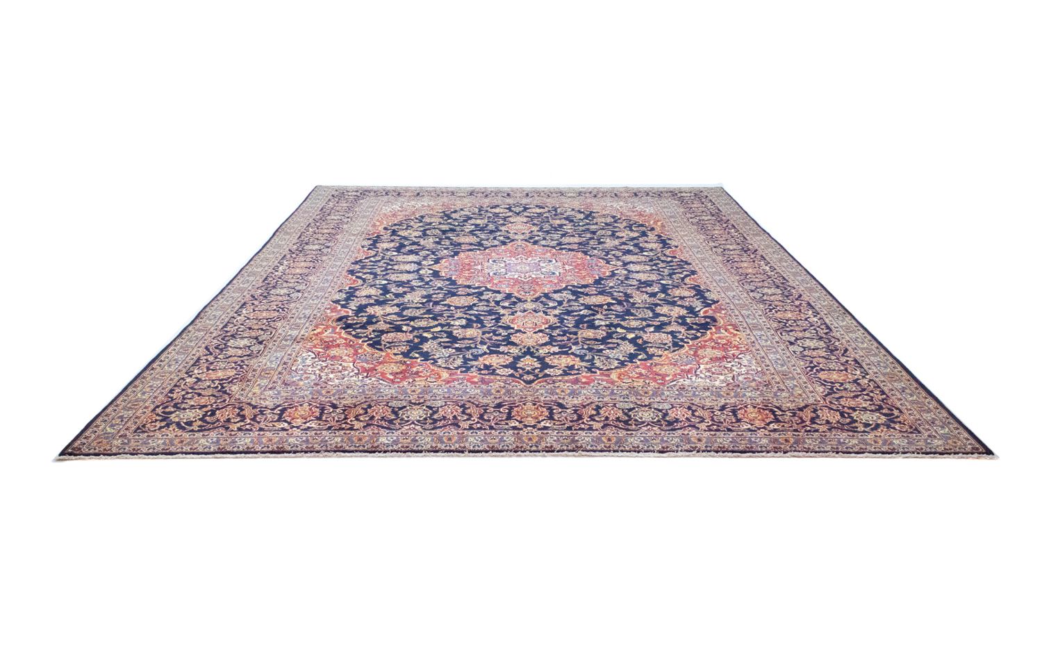 Alfombra persa - Keshan - 396 x 287 cm - azul
