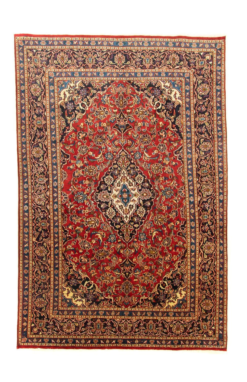 Alfombra persa - Keshan - 311 x 200 cm - rojo