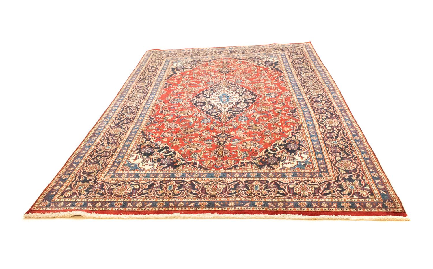 Alfombra persa - Keshan - 311 x 200 cm - rojo