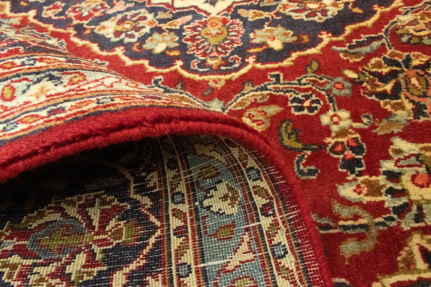 Alfombra persa - Keshan - 290 x 200 cm - rojo