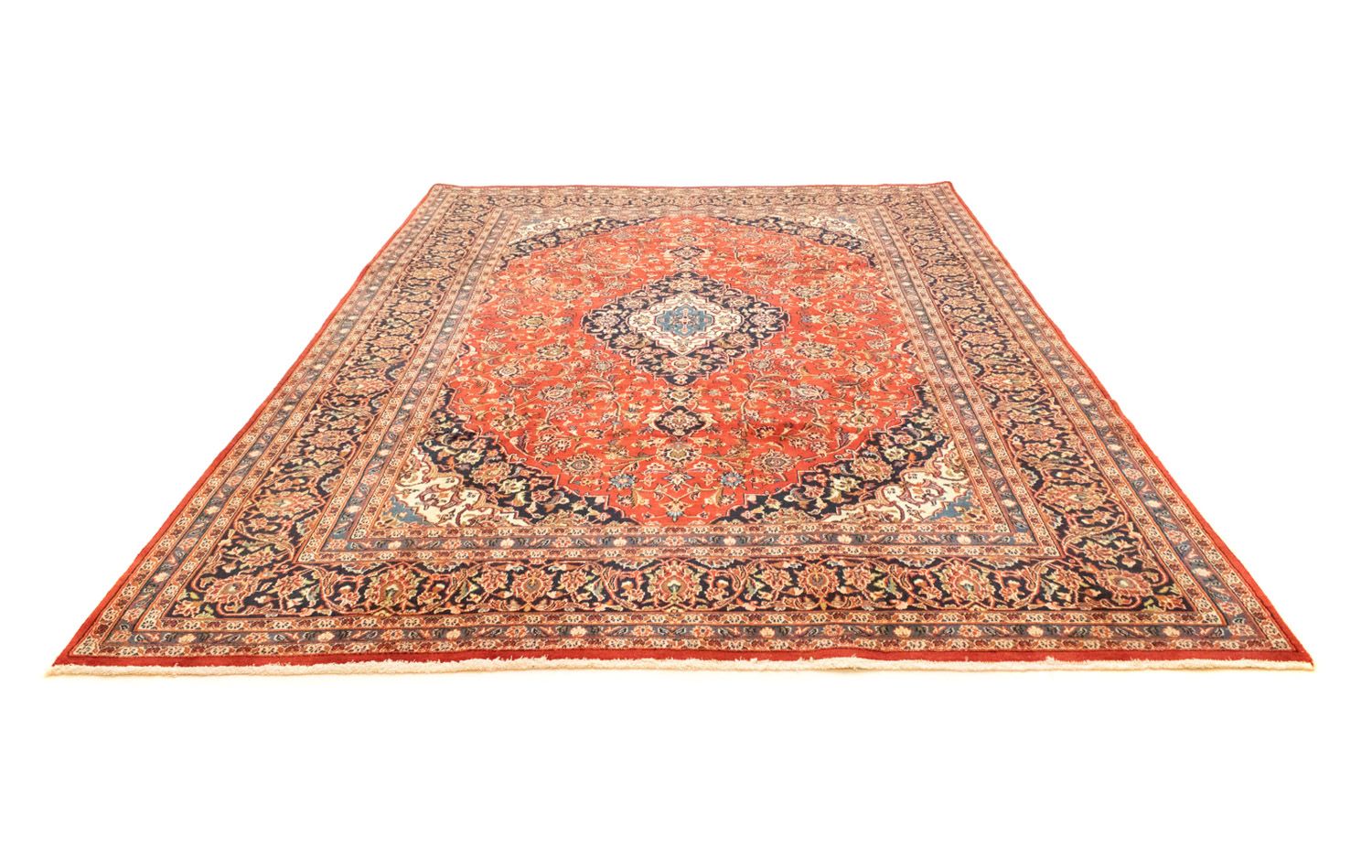 Alfombra persa - Keshan - 337 x 246 cm - naranja