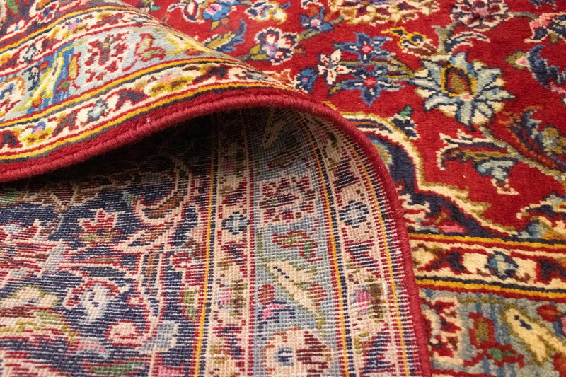 Alfombra persa - Keshan - 401 x 294 cm - rojo