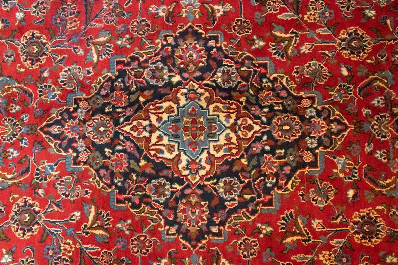 Alfombra persa - Keshan - 375 x 292 cm - rojo