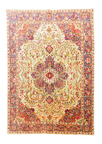 Alfombra persa - Clásica - 296 x 194 cm - beige