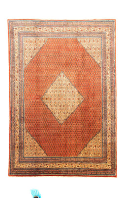 Alfombra persa - Mir - 300 x 206 cm - naranja