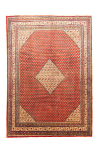 Alfombra persa - Mir - 314 x 217 cm - rojo