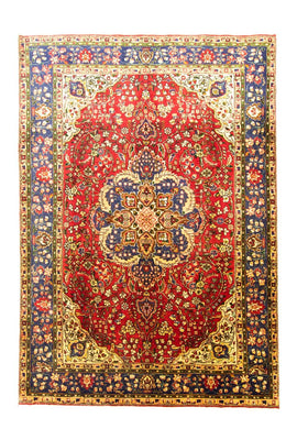 Alfombra persa - Tabriz - 302 x 212 cm - rojo