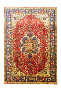Alfombra persa - Tabriz - 302 x 212 cm - rojo