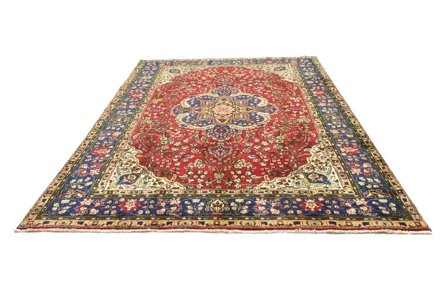 Alfombra persa - Tabriz - 302 x 212 cm - rojo