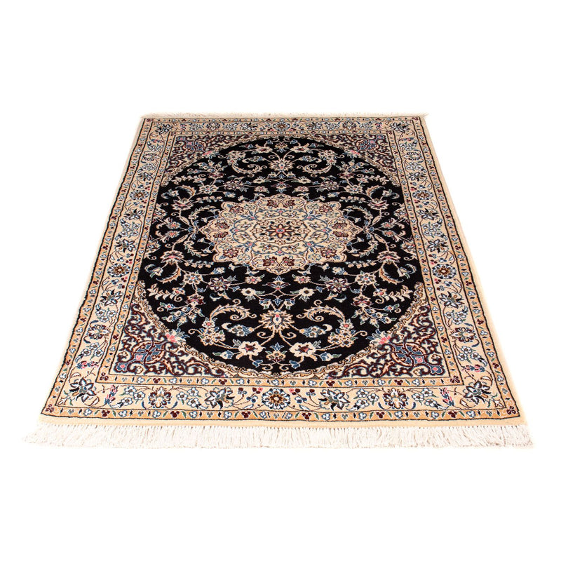 Alfombra Persa - Nain - Real - 156 x 98 cm - azul oscuro