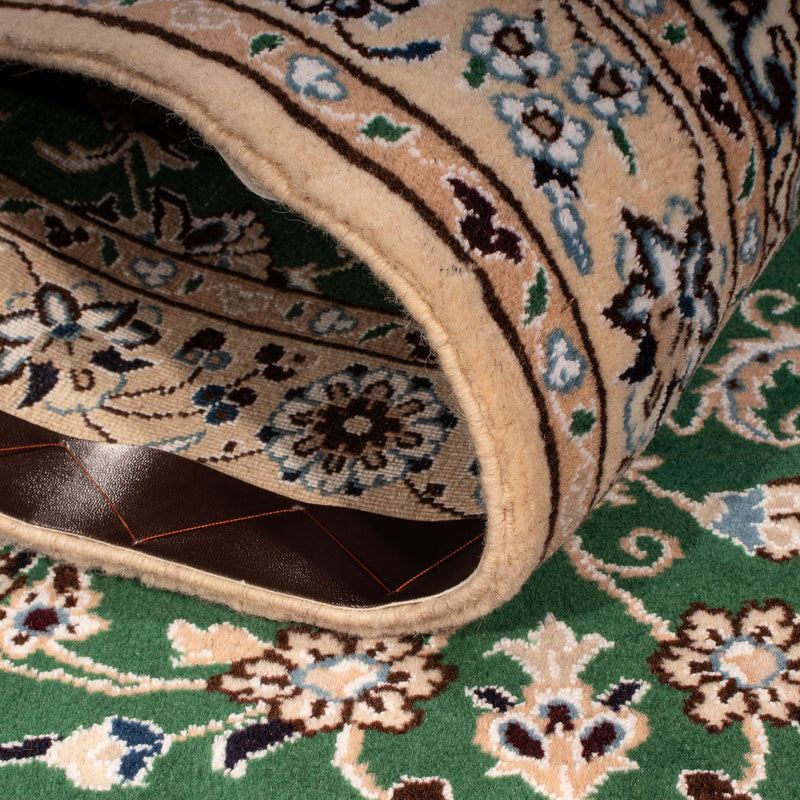Alfombra Persa - Nain - Real - 147 x 98 cm - verde