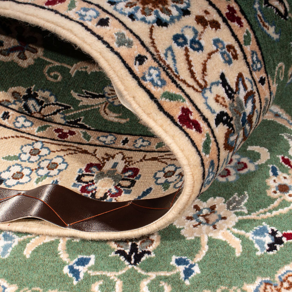 Alfombra Persa - Nain - Real - 152 x 100 cm - verde