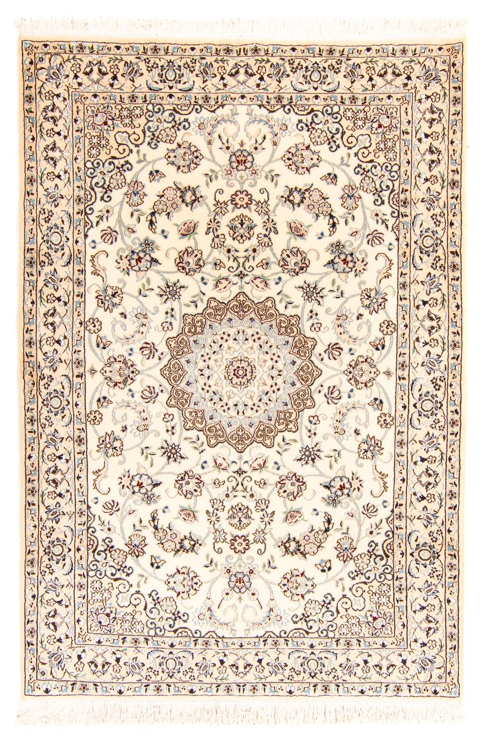 Alfombra Persa - Nain - Real - 204 x 135 cm - beige