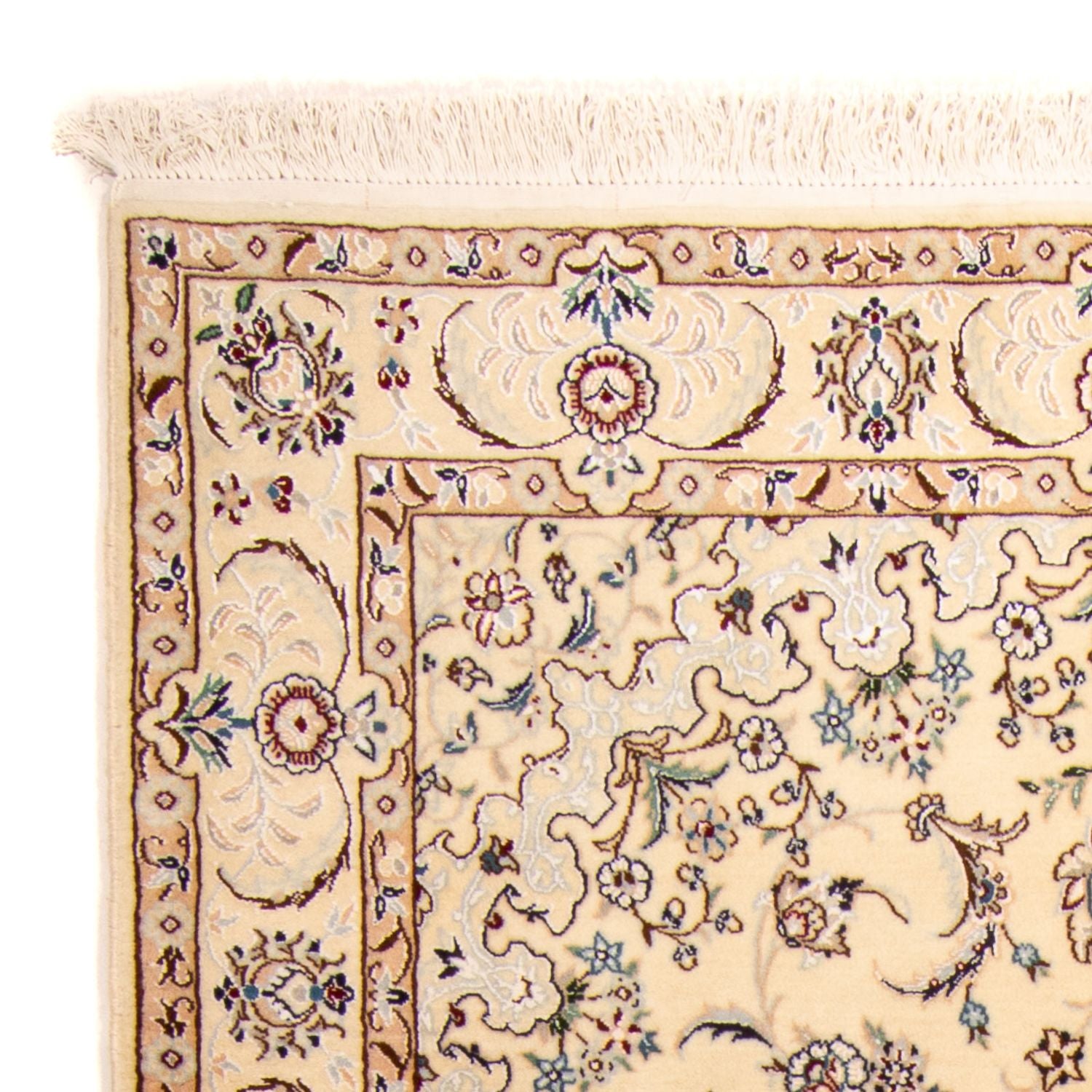Alfombra Persa - Nain - Real - 211 x 127 cm - beige