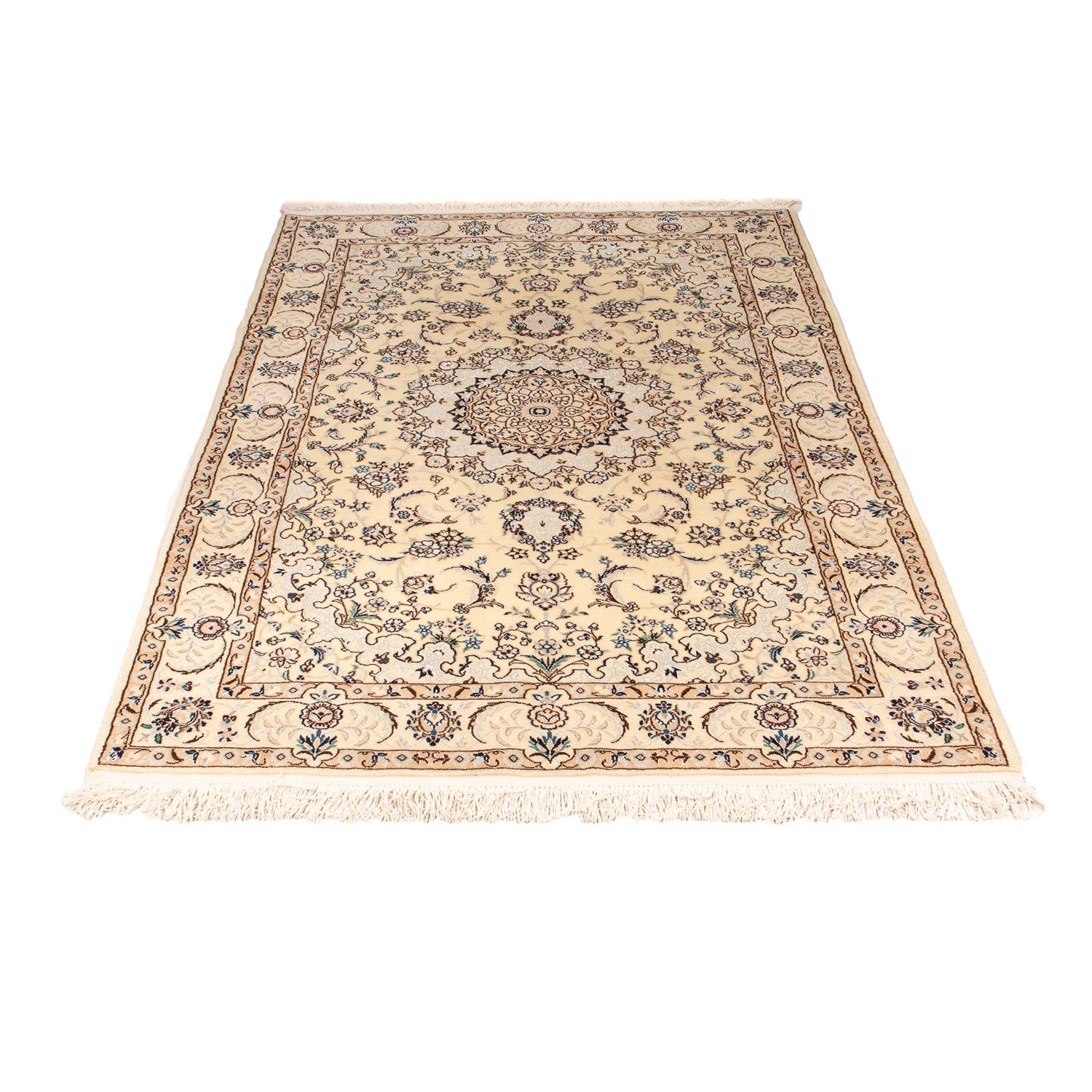 Alfombra Persa - Nain - Real - 211 x 127 cm - beige