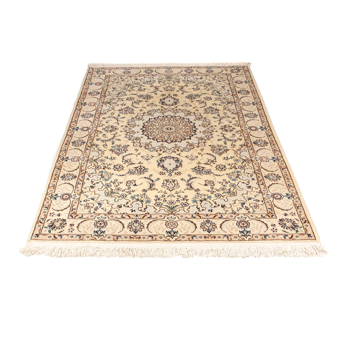Alfombra Persa - Nain - Real - 211 x 127 cm - beige