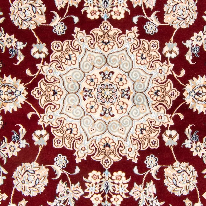 Alfombra Persa - Nain - Real - 241 x 153 cm - rojo oscuro