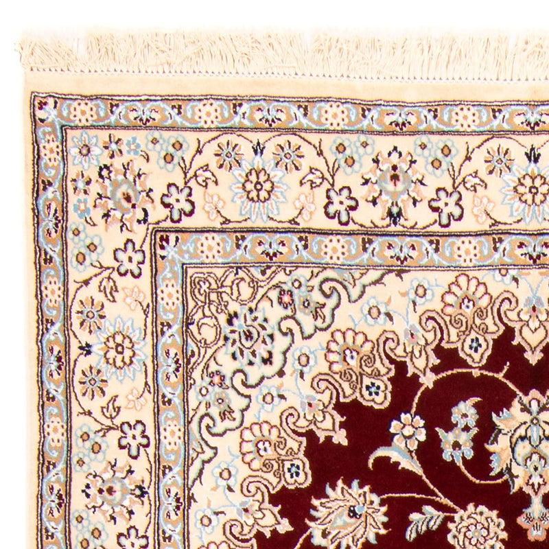 Alfombra Persa - Nain - Real - 241 x 153 cm - rojo oscuro