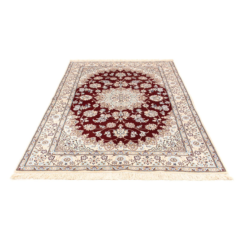 Alfombra Persa - Nain - Real - 241 x 153 cm - rojo oscuro