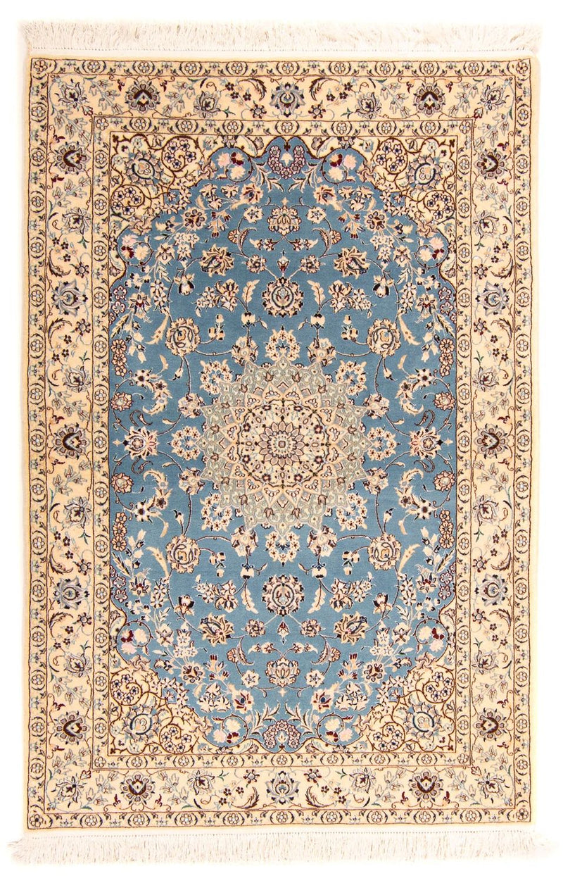 Alfombra Persa - Nain - Prima - 178 x 120 cm - azul claro