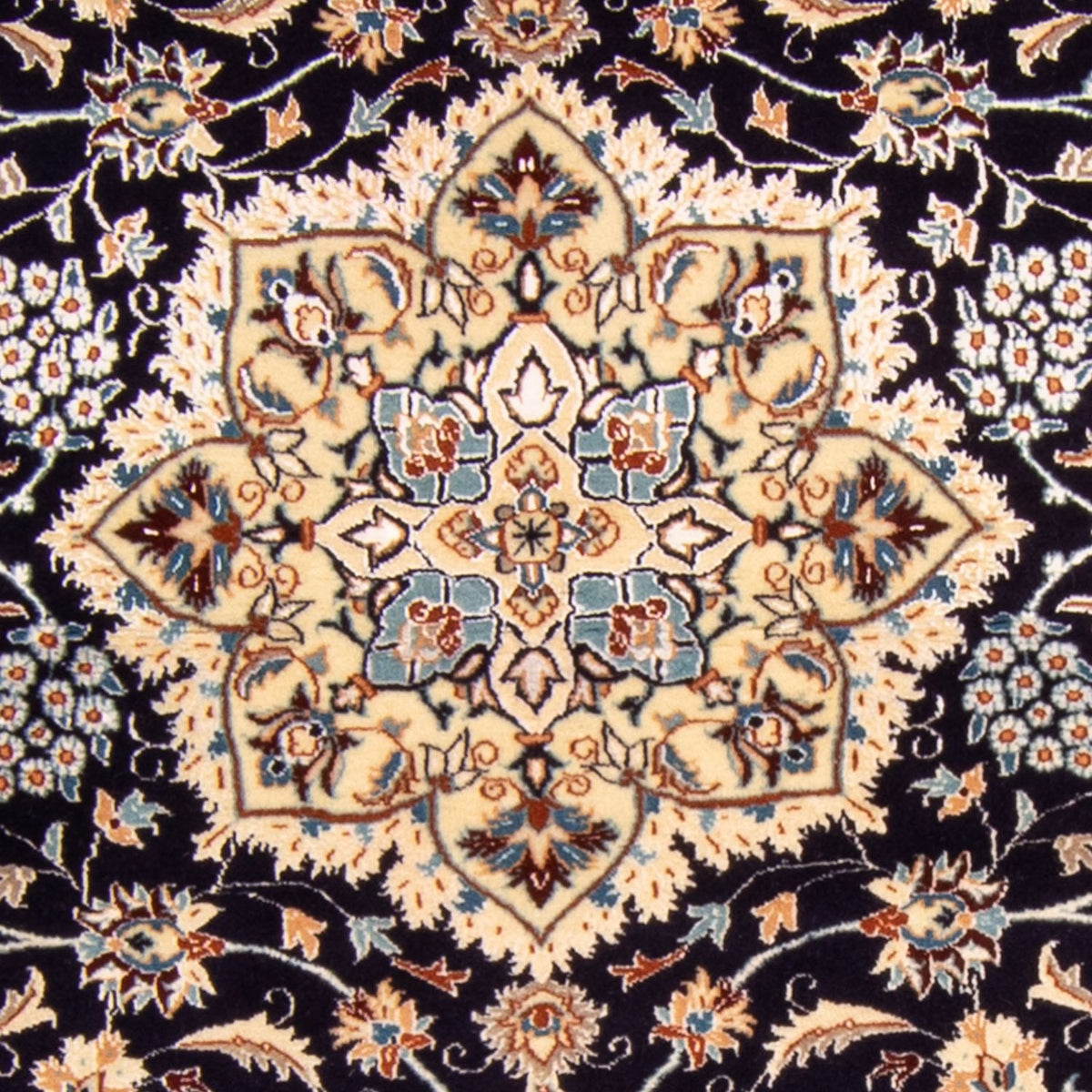 Alfombra Persa - Nain - Prima - 142 x 97 cm - azul oscuro