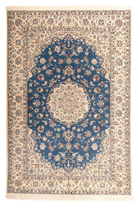 Alfombra Persa - Nain - Prima - 233 x 155 cm - azul oscuro