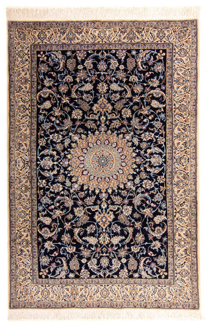 Alfombra Persa - Nain - Prima - 205 x 128 cm - azul oscuro