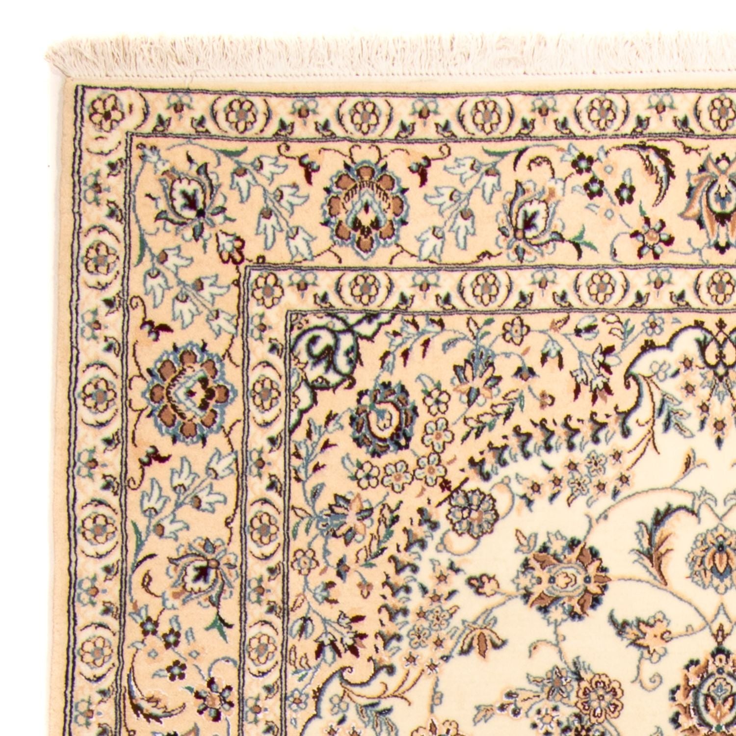 Alfombra Persa - Nain - Real - 253 x 148 cm - beige