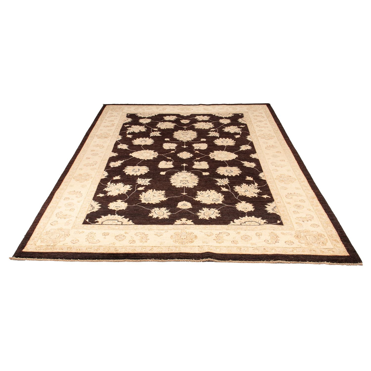 Alfombra Ziegler - 288 x 207 cm - marrón oscuro