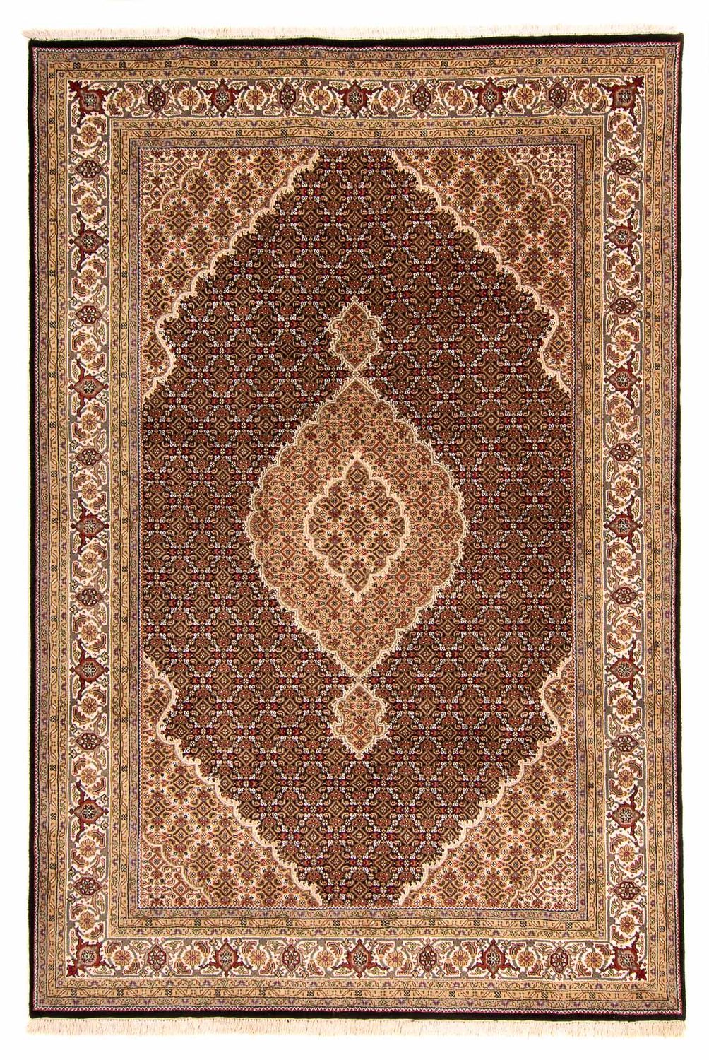 Alfombra persa - Tabriz - 300 x 200 cm - azul oscuro