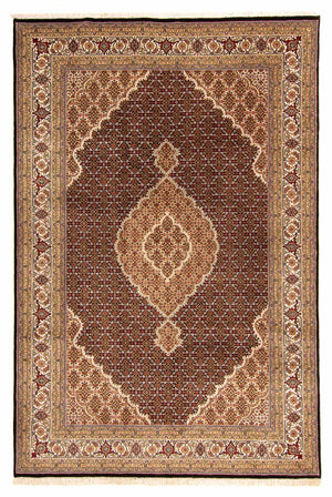 Alfombra persa - Tabriz - 300 x 200 cm - azul oscuro