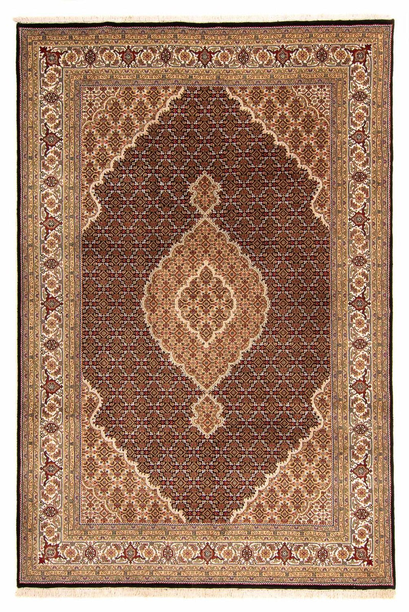 Alfombra persa - Tabriz - 300 x 200 cm - azul oscuro