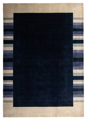 Alfombra Gabbeh - Softy - 296 x 206 cm - azul oscuro