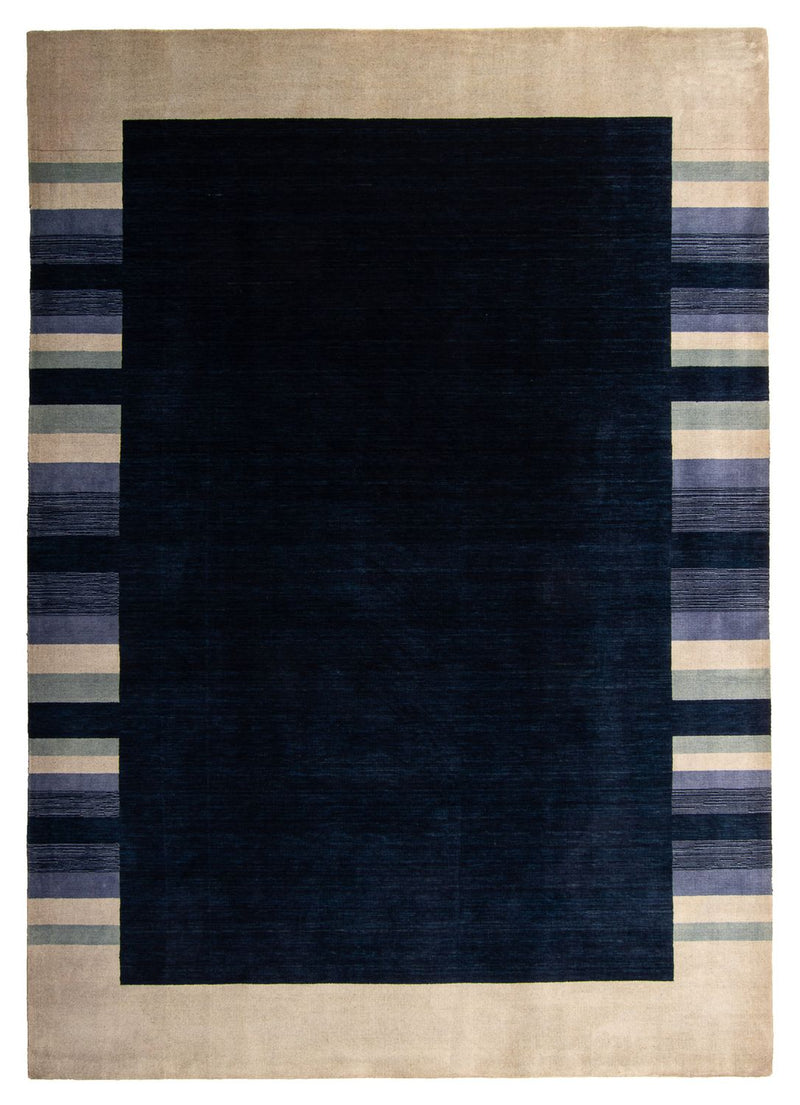 Alfombra Gabbeh - Softy - 296 x 206 cm - azul oscuro